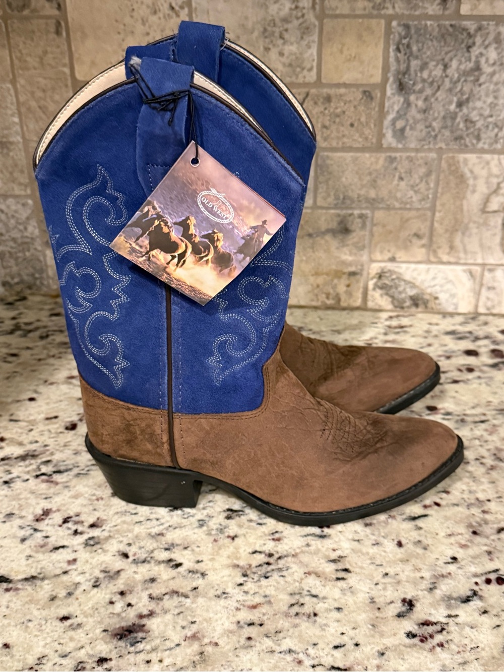 NWT Old West Youth Pull On Western Boot
